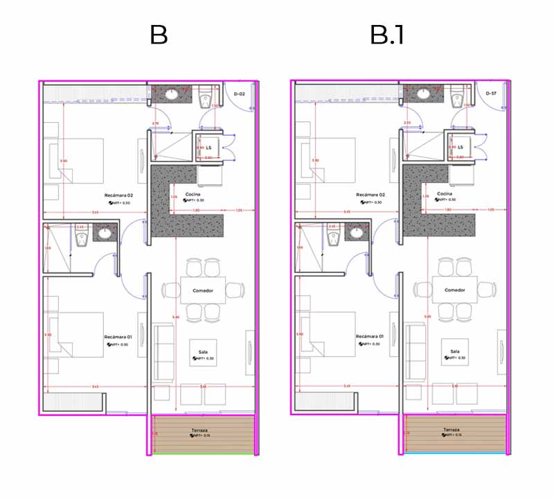 Homu apartments modelos B y B1